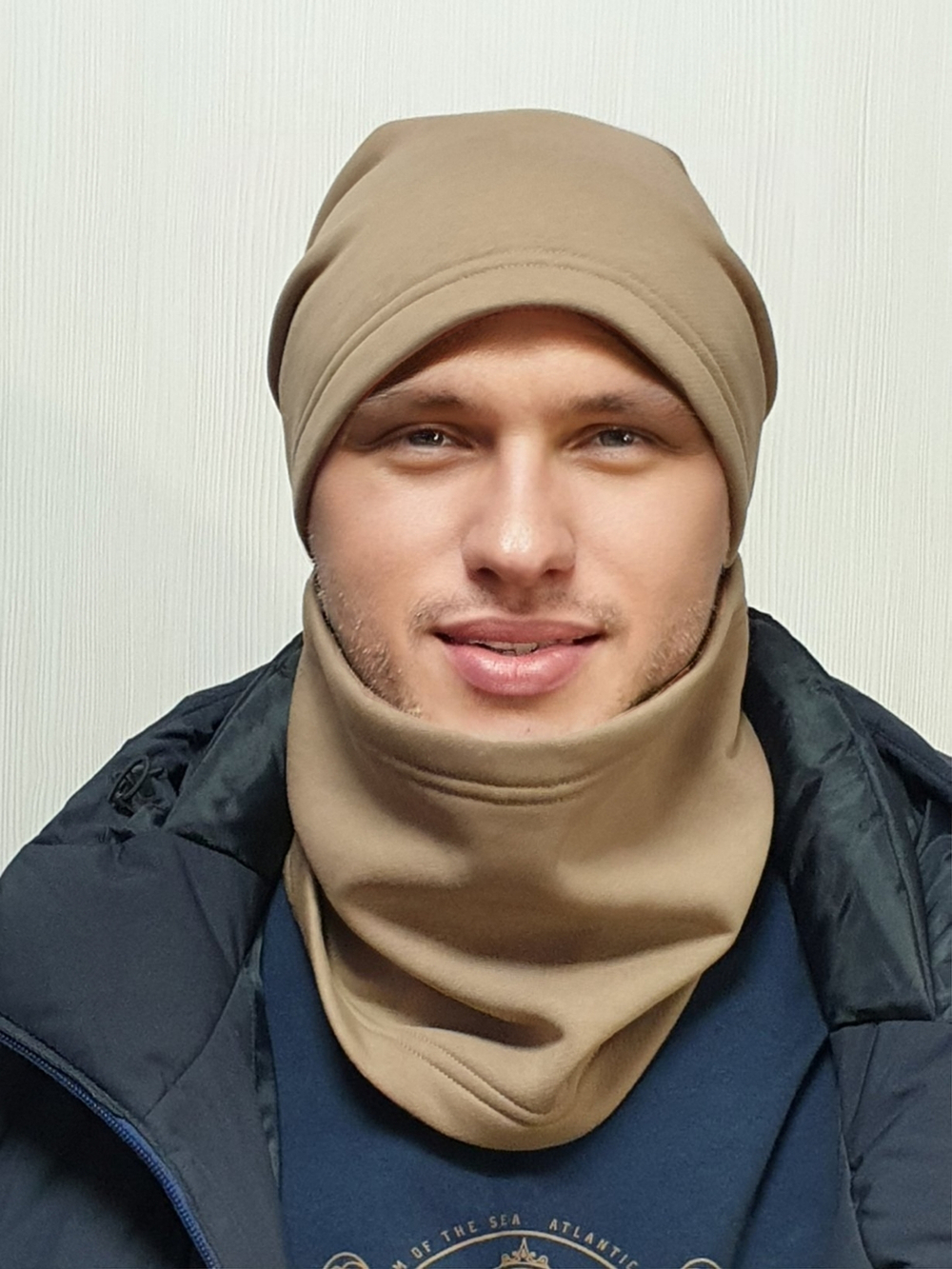 Шапка МИШЕЛЬ хлопковая утепленная