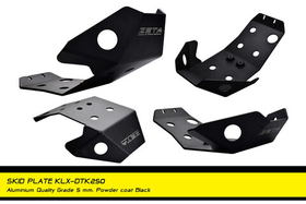 Skid plate KLX250 5mm Black. Yamoto