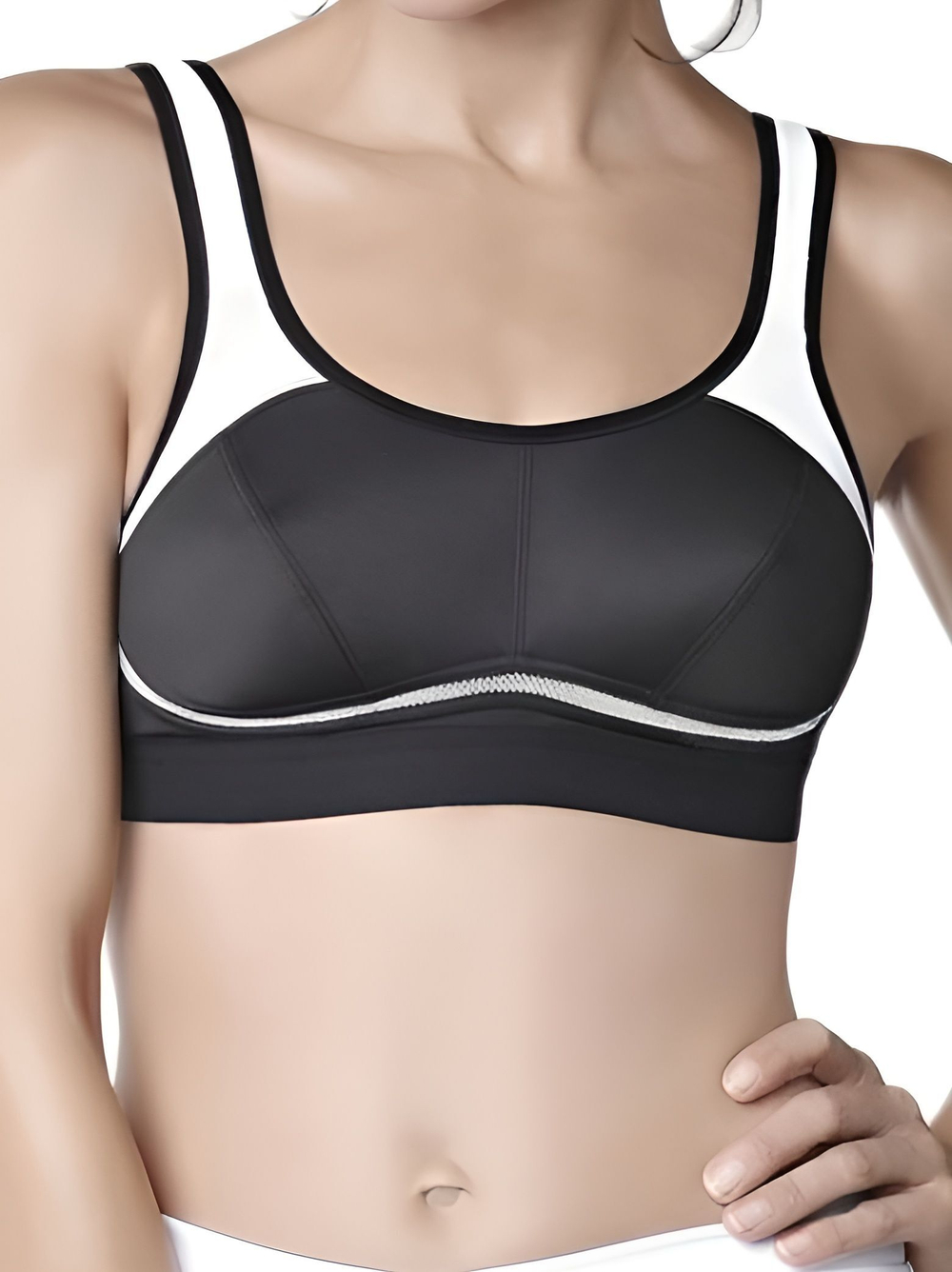 Спортивный бюстгальтер Jenifer Active 90D черно-белый