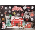 Наклейка на стекло «Зимний домик» 50*35 см (диаметр рулона 4 см)