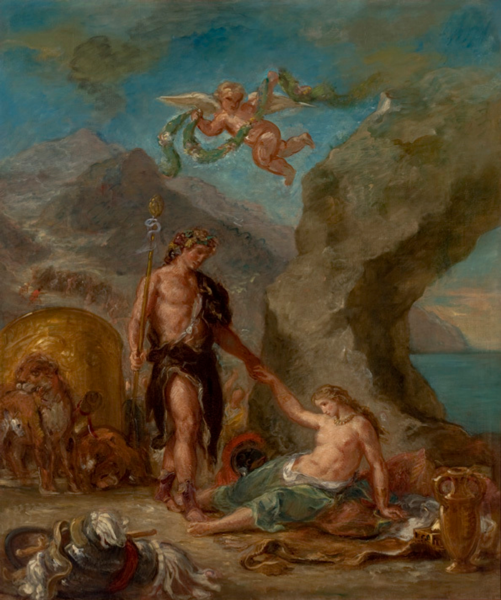 Eugene Delacroix (1798-1863)- эротическое искусство французского художника Эжена Делакруа. 16+