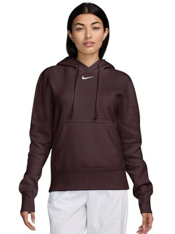 Женская Кофта теннисная Nike Sportwear Phoenix Fleece - burgundy crush/sail