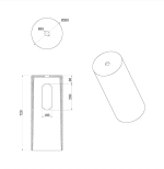 Раковина Boheme Corian 40 801-R-MW+801-Base-Rib белая матовая/белый матовый