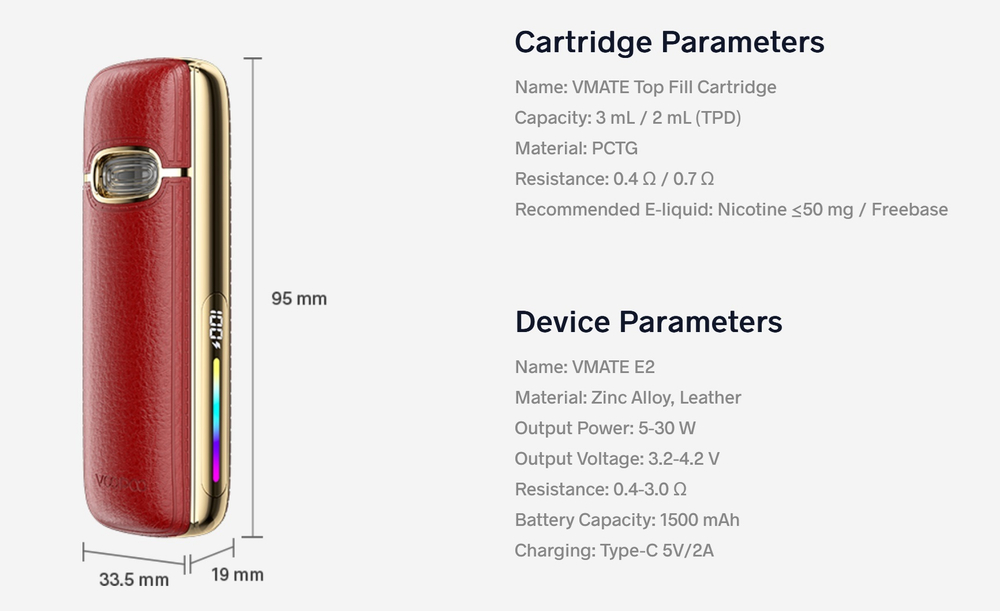 Voopoo VMATE E2 Pod 1500mAh Kit
