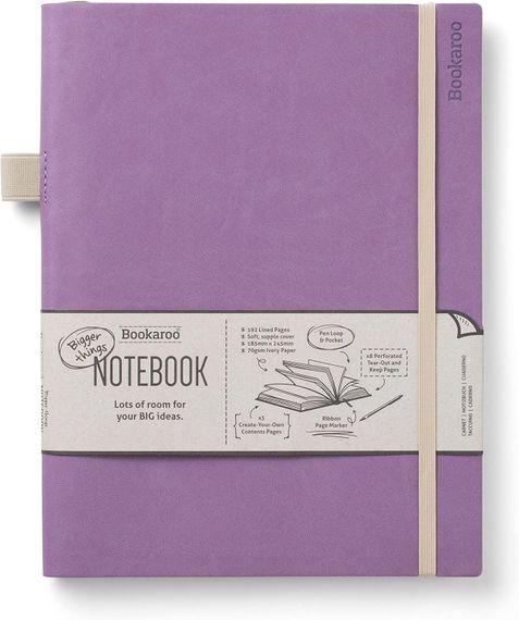 Bookaroo Bigger Things Notebook Journal - Aubergine