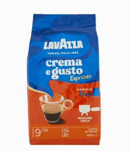 Кофе в зернах LavAzza Crema e Gusto Espresso Forte, 1 кг (Лавацца)