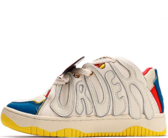 Кроссовки Old Order Skater 001 White/Blue/Red