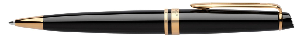 Шариковая ручка Waterman Expert, цвет: Black Laque GT, стержень: Mblue