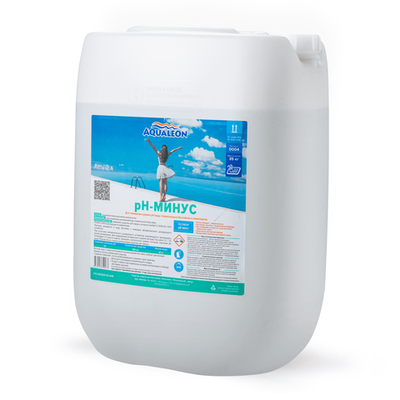 Жидкий pH минус для бассейна Aqualeon 30 л