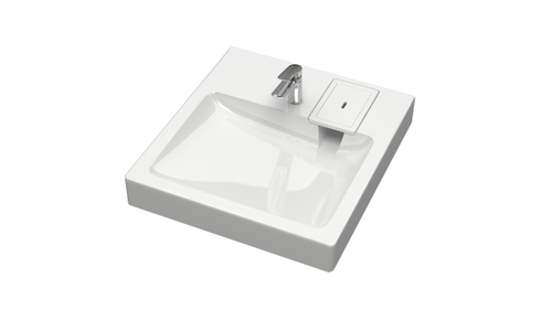 Раковина Марго V58D1 500х546*88 с кронштейном и сифоном