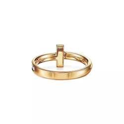 Кольцо из жёлтого золота с бриллиантами 💠Tiffany, T1