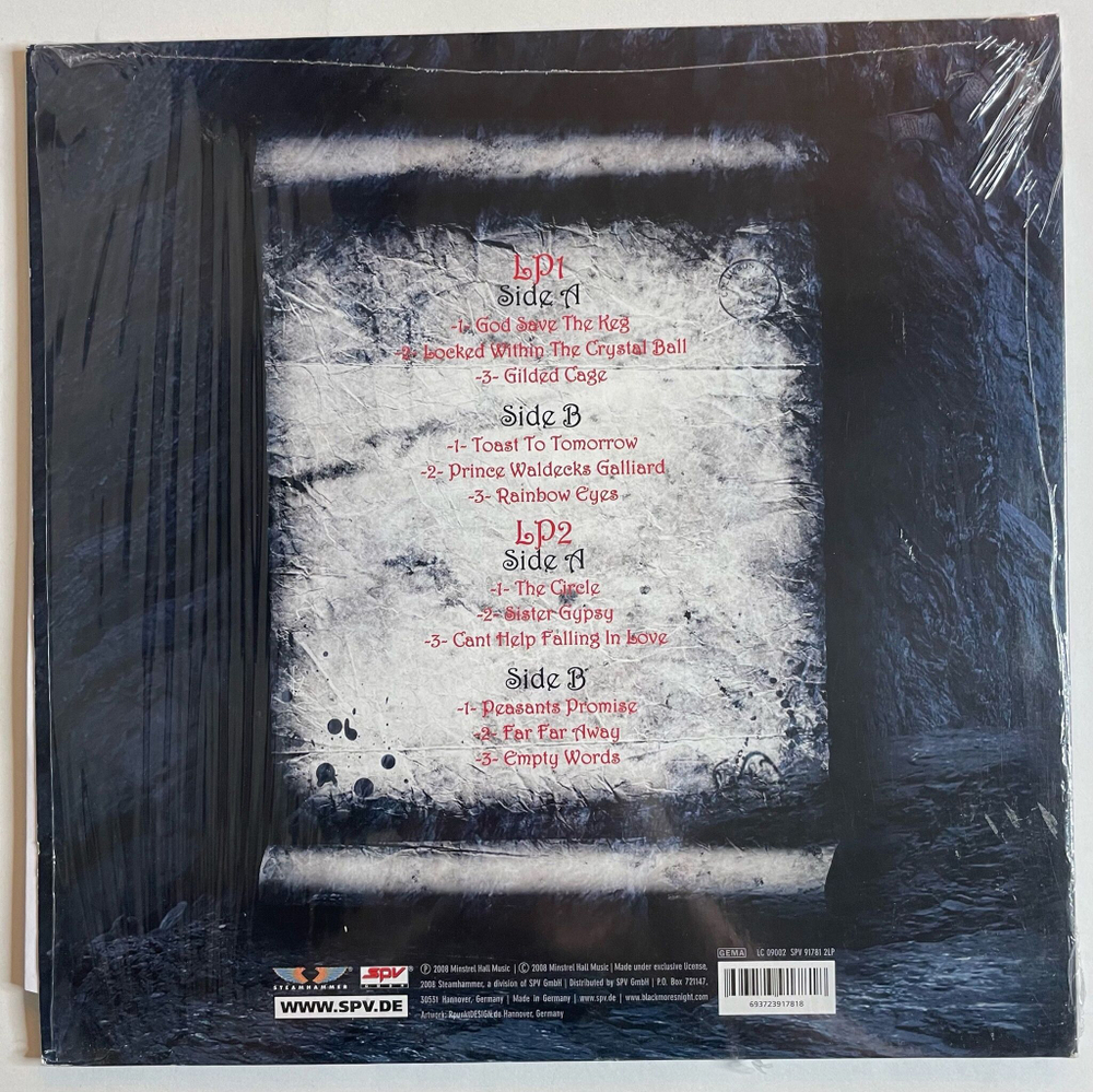 Винтажная виниловая пластинка LP Blackmores Night Secret Voyage (Germany 2008)