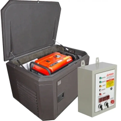 A-iPower A6000EAX бензиновый генератор в кожухе 1200 RAL 8019 с блоком АВР 400В/25А (8 pin) New УТ-11182383/29109