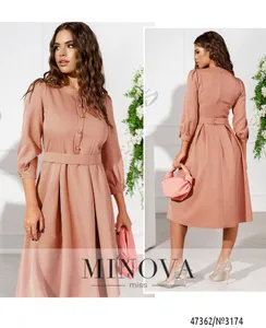 Платье 3174-пудра Minova