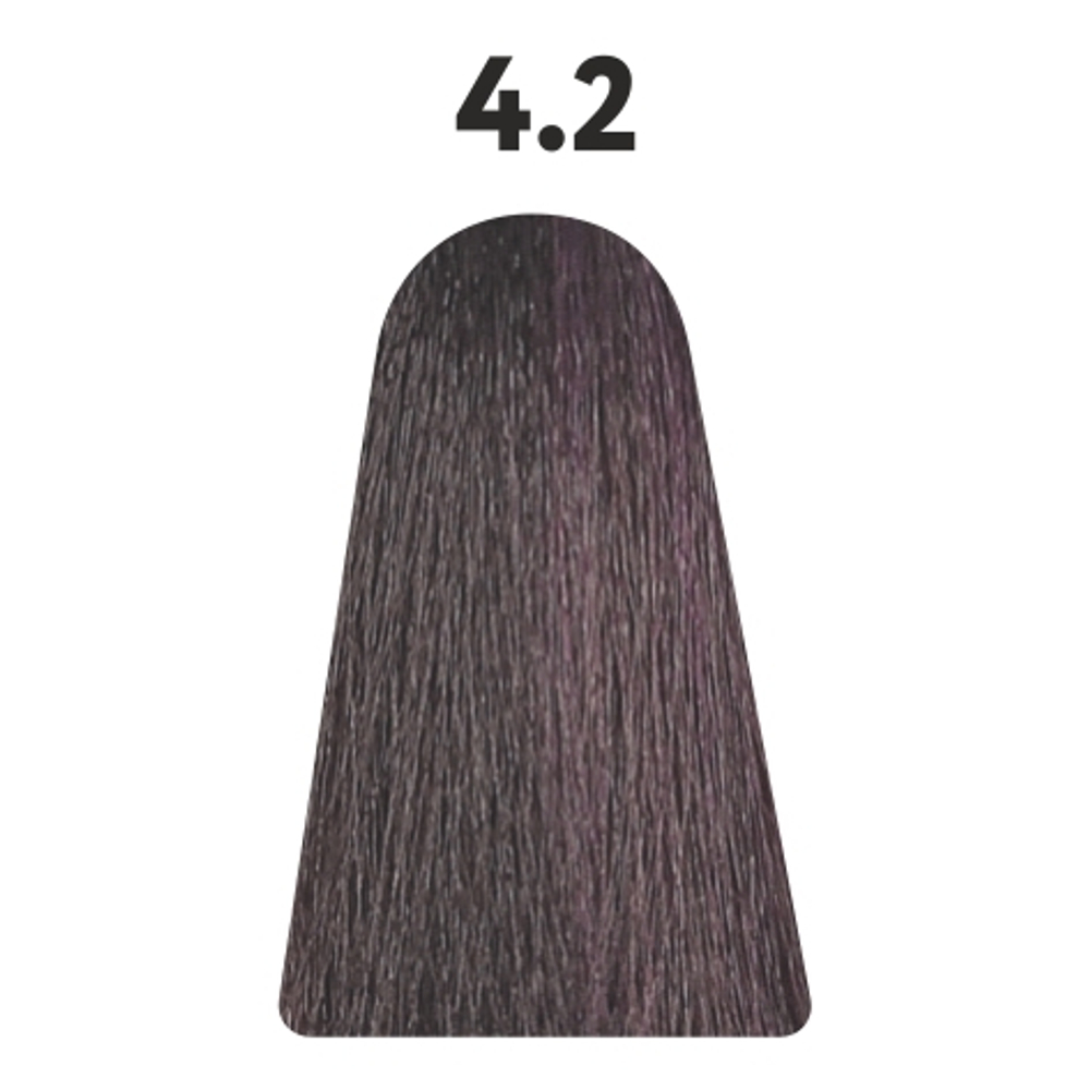 4.2 гель-краска KAARAL Baco Color Glaze средний коричневый фиолетовый - 60 мл.