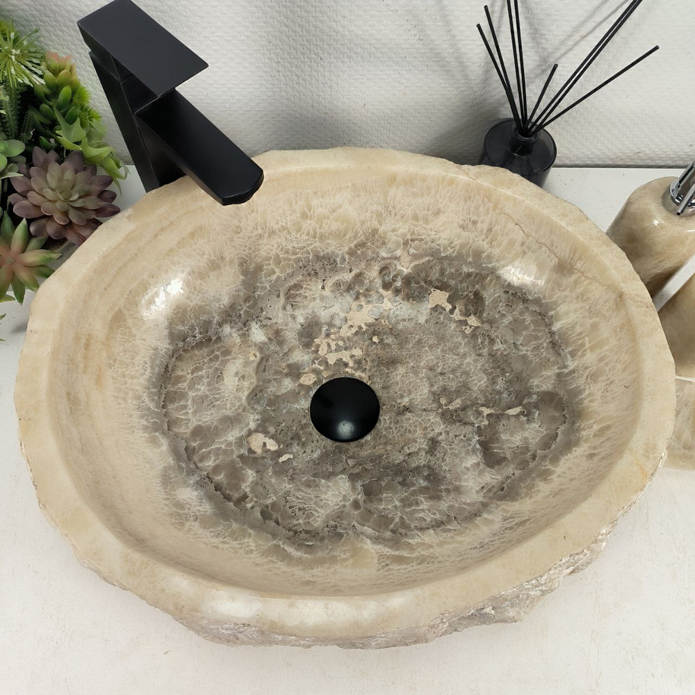 Раковина из оникса Erozy Grey EO-64516 51*42*15 0159