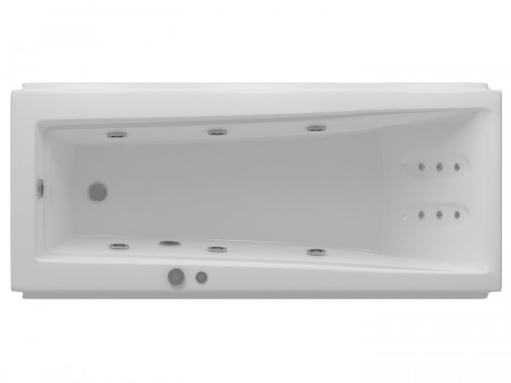 Ванна акриловая прямоугольная ЛИБРА 150х70 AQUATEK (с каркасом и фронтальной панелью)