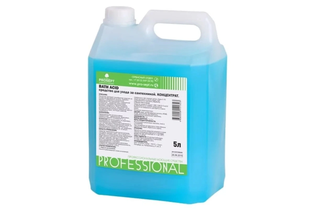 Prosept Bath Acid средство для удаления ржавчины и минеральных отложений щадящего действия, 5 л.