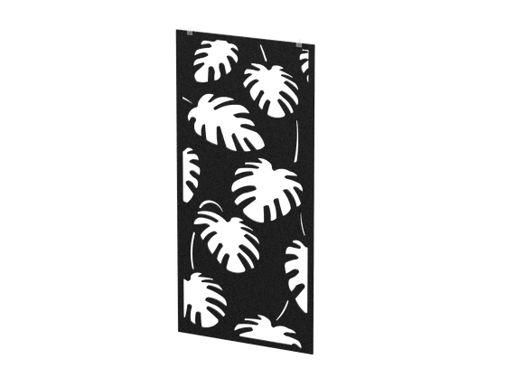 Перегородка с декором "Пальмы" (фурнитура в комплекте) 120х1,2х240