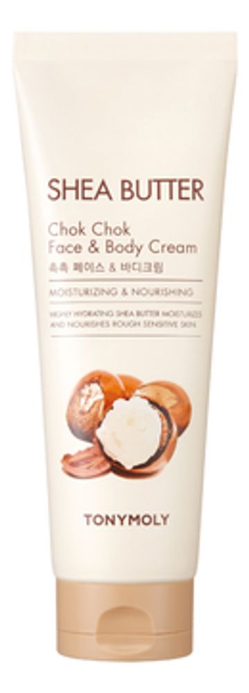 TONYMOLY   Увлажняющий крем для лица и тела с маслом ши SHEA BUTTER Chok Chok Face &amp; Body Cream 250 мл
