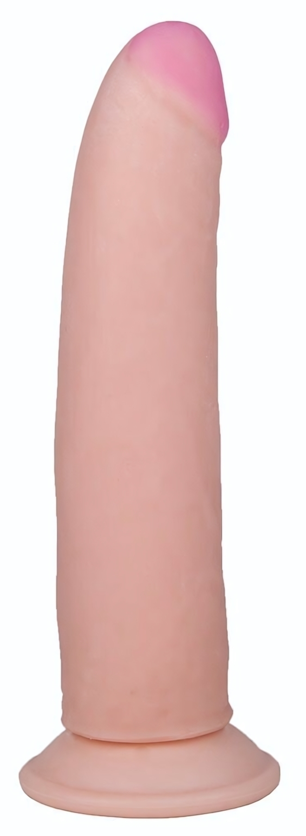 Фаллоимитатор из неоскин на присоске - 20 см. (Цвет: телесный)