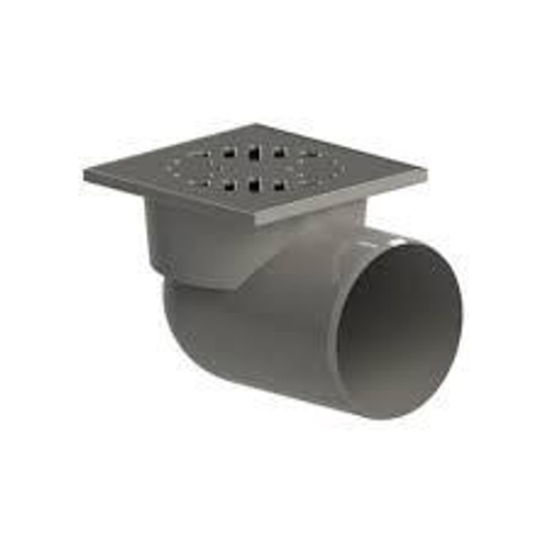 Трап угловой хром 15*15 Ду110  0157