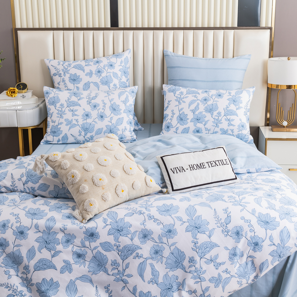 Комплект постельного белья Люкс Сатин 100% хлопок на резинке AR281