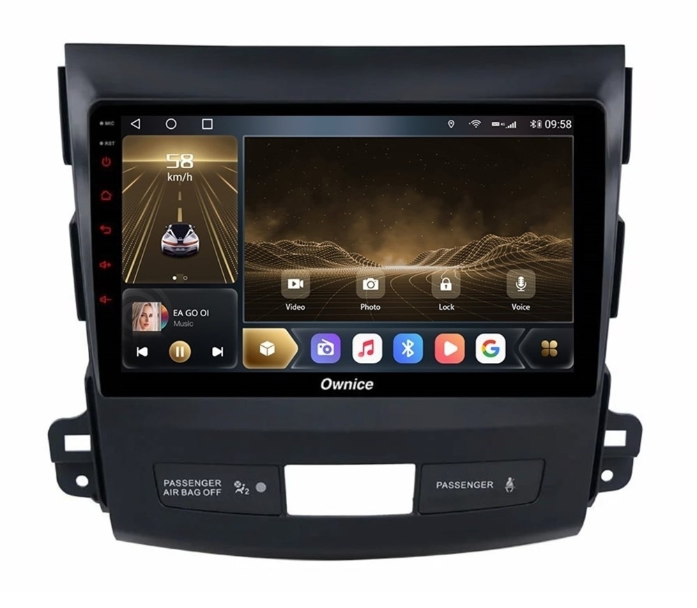 Штатная магнитола OWNICE OL-9636-Q для Mitsubishi Outlander II (XL) 2006-2012 на Android 10.0