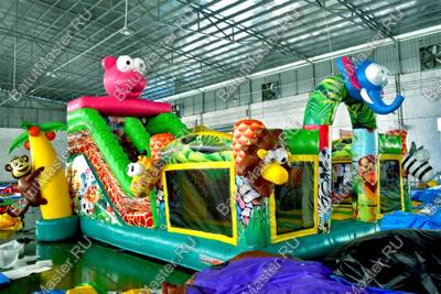 Надувной батут "Бегемотик"