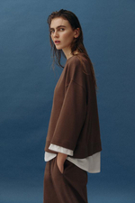 Свитшот с контрастными рукавами - ZARA
