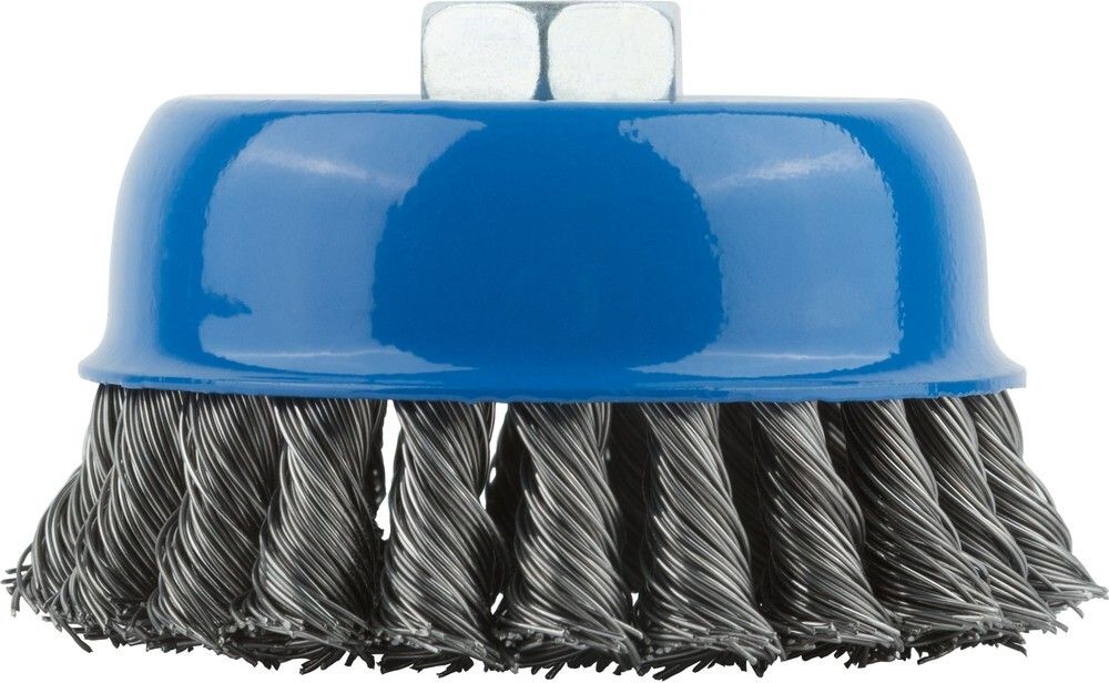 Корщетка, тип Чашка, гайка М14, стальная витая проволока 100мм