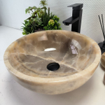 Раковина из оникса Bowl Grey TinLip BO-62927 40*40*15 44