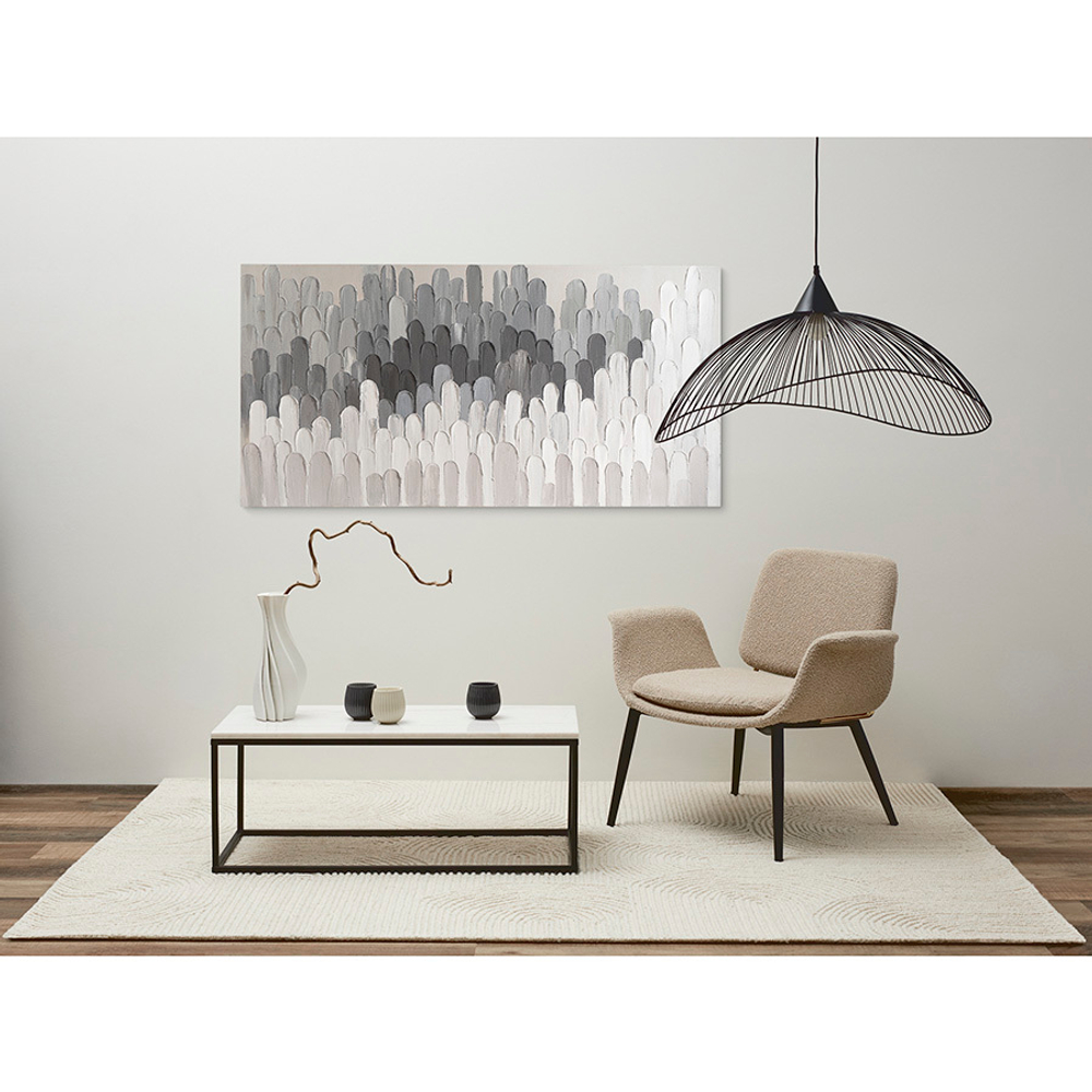 Столик журнальный mayen, 90х40х35 см, белый/черный