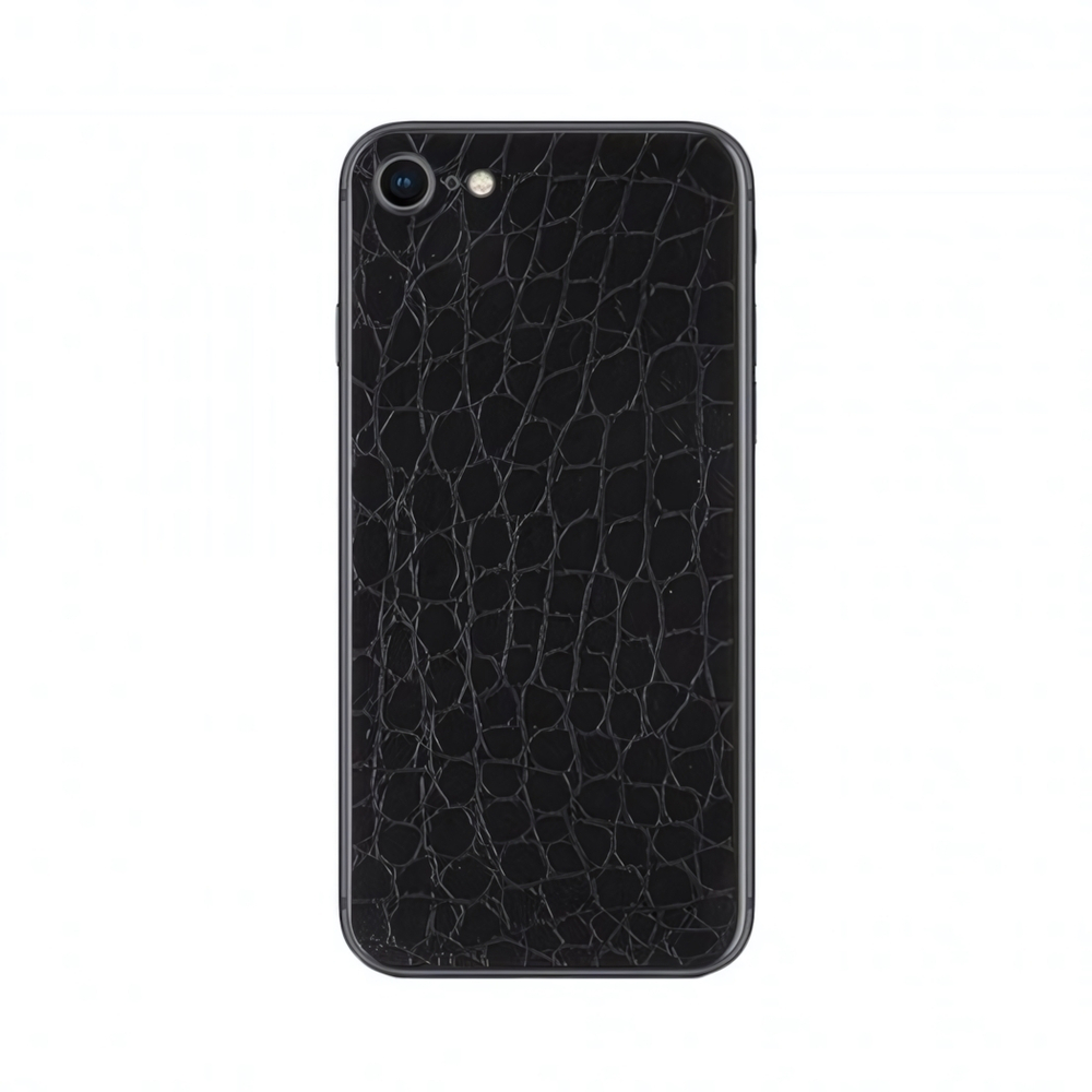 Наклейка из экокожи для iPhone 7, 011062 Черный