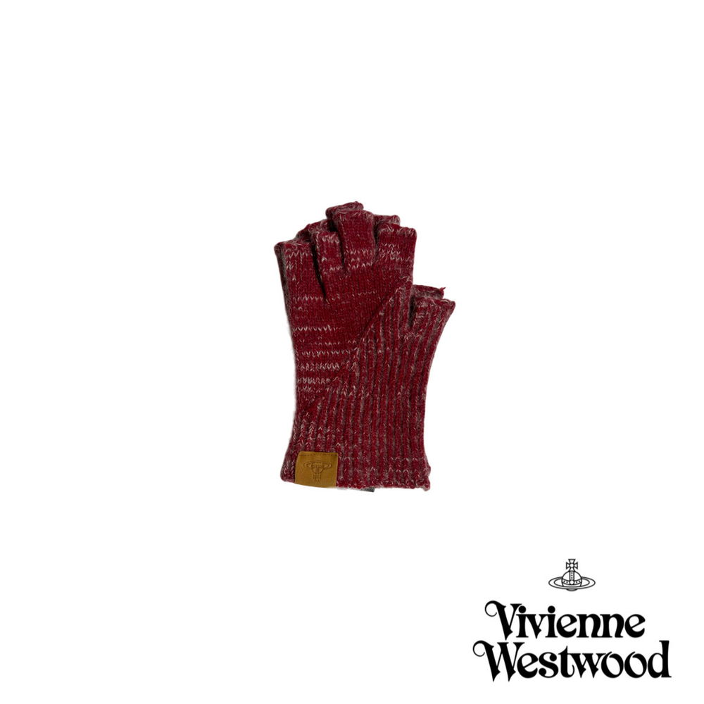 VIVIENNE WESTWOOD ПЕРЧАТКИ БЕЗ ПАЛЬЦЕВ КРАСНЫЕ