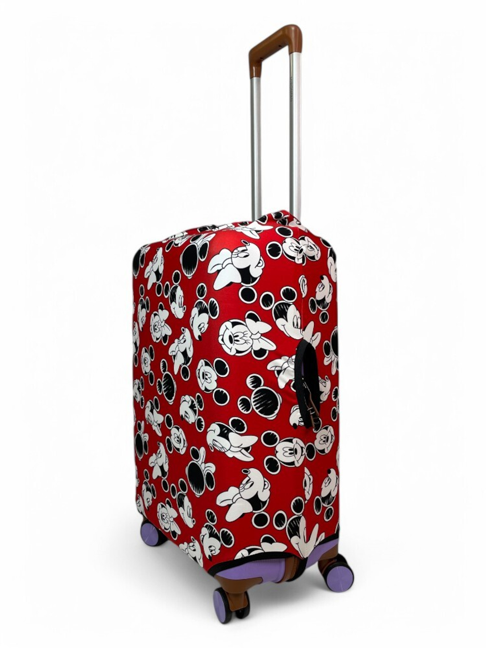 Чехол на чемодан 24", цвет красный/разноцветный, Микки