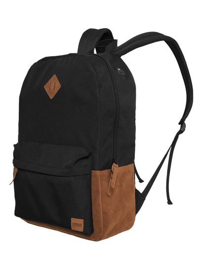 Рюкзак URBAN CLASSICS Leather Imitation Backpack Black/Brown