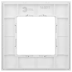 Рамка для розеток и выключателей ЭРА Elegance 14-5001-01М на 1 пост, белый матовый