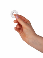 Набор из 3 гладких прозрачных эрекционных колец (Цвет: прозрачный)