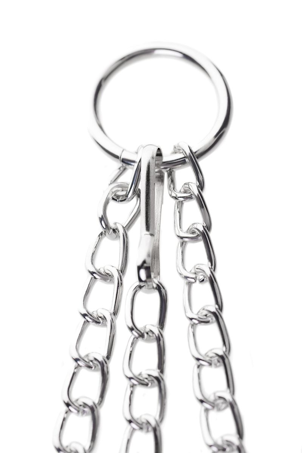 Черно-серебристые зажимы для сосков с кольцом для пениса TOYFA Metal (Цвет: черный с серебристым)