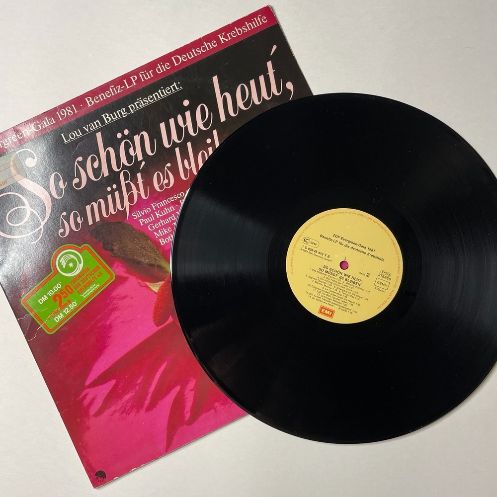 Винтажная виниловая пластинка LP Сборник So Schon Wie Heut (Germany 1981)