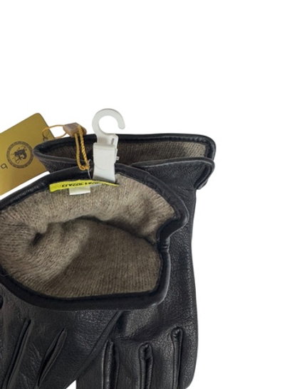 Перчатки. Мужские подростовые. Материал верха: Кожаные. Кожа оленя. Подклад: Трикотаж-шерсть. 5 шт в упаковке.