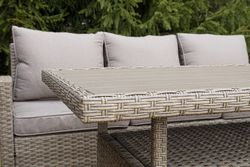 "Мэдисон" обеденная группа из искусственного ротанга, цвет соломенный