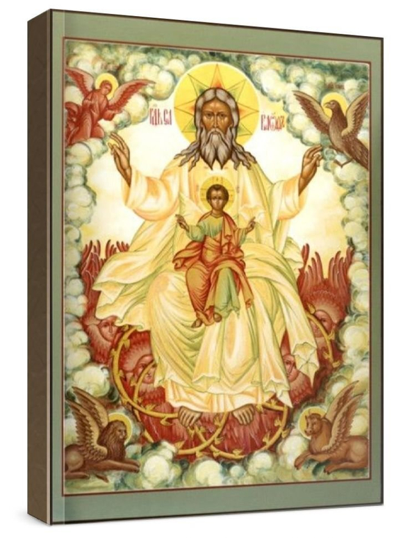 Новозаветная Троица - Отечество (рукописная икона)