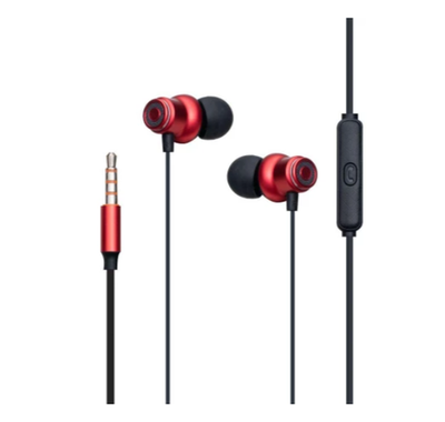 Наушники проводные Celebrat D5 красные