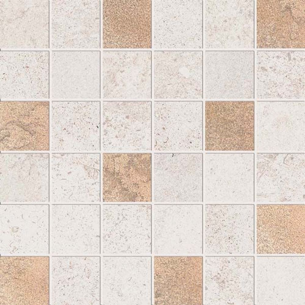 Мозаика ALPES RAW MOS.QUADR.GLAM IVORY
