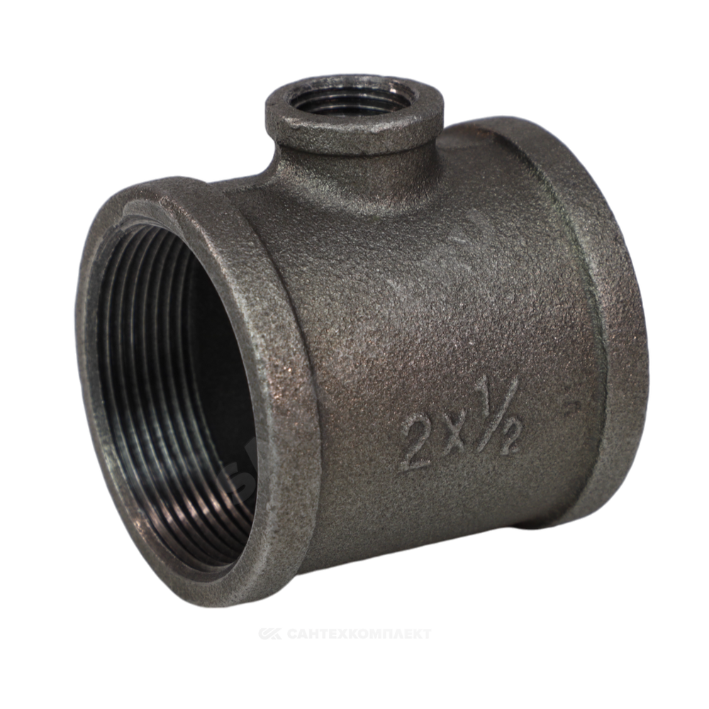Тройник переходной чугун Ду 50х20 (2"х3/4") ВР/ВР Fittex PLUS