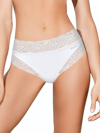 Трусики-слипы с кружевной оторочкой Dolce Micro (Размер: M) (Цвет: белый)