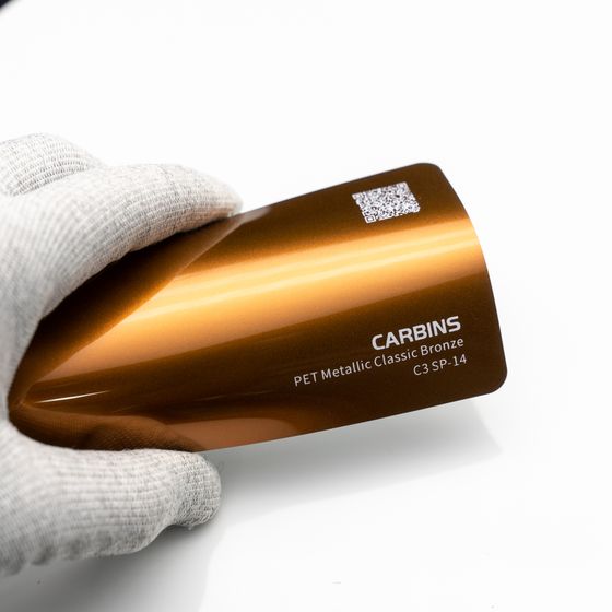 Веер образцов виниловой цветной пленки Carbins