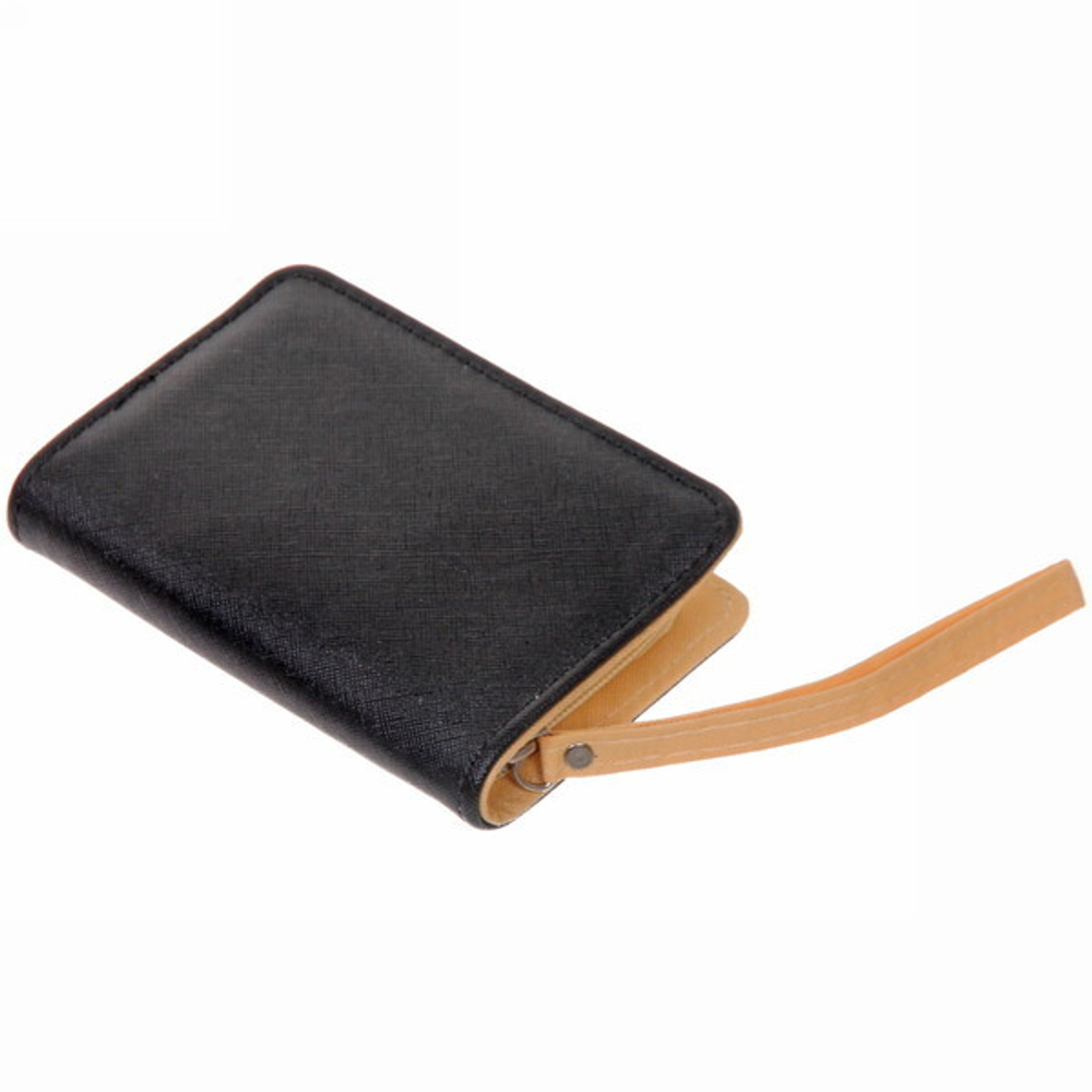 Кошелек женский «Egoistka», 3 кармана, цвет черный, коричневый, красный и пудровый, 13*9*3см